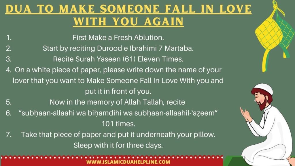 Dua To Make Someone Fall In Love With You Again
