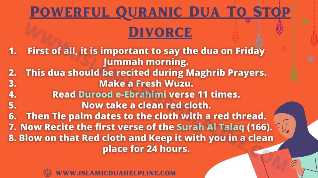 Powerful Quranic Dua To Stop Divorce