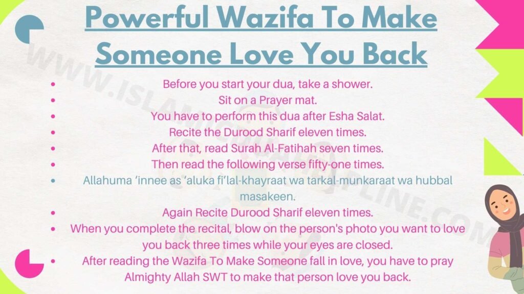 Powerful Wazifa To Make Someone Love You Back